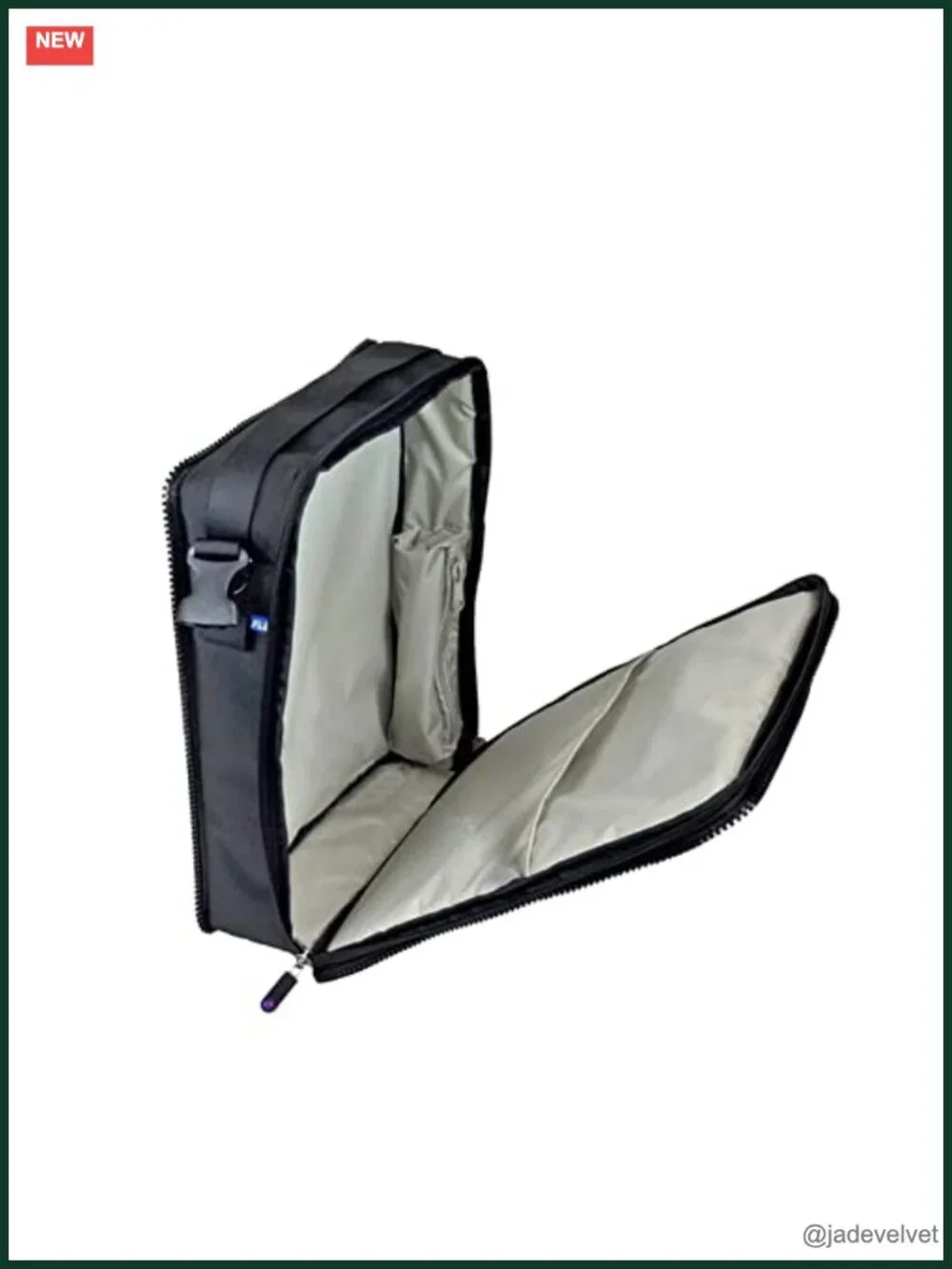 Customizable Satchel - Nylon Crossbody Bag with Zipper